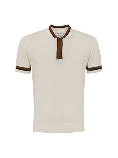 Maglia in filato di seta Panna Paolo Pecora | A024 F6001102